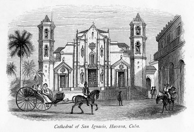 San Ignacion katedraali, Havanna, Kuuba, 1800-luku tekijältä Unbekannt