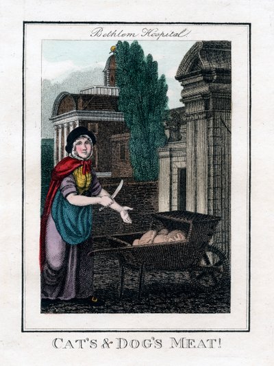 Cats and Dogs Meat!, Bethlem Hospital, Lontoo, 1805 tekijältä Unbekannt