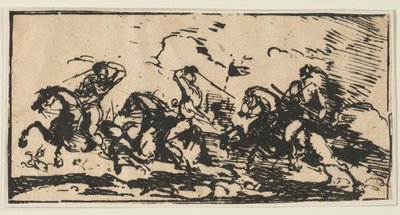 Ratsuväkitaistelu, n. 1803. tekijältä Unbekannt