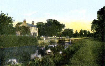 Caversham Lock, Berkshire, 1900-luku tekijältä Unbekannt