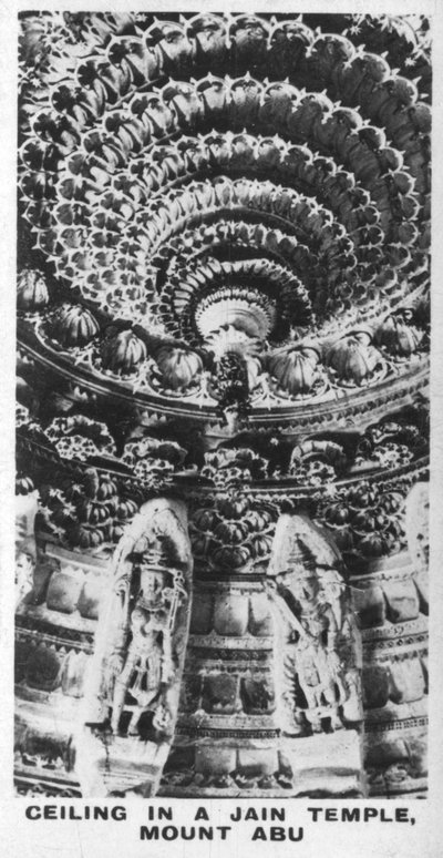 Katto Jain-temppelissä, Mount Abu, Rajasthan, Intia, vuodelta 1925 tekijältä Unbekannt