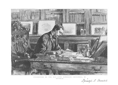 Päivän julkkikset - Lord Randolph Churchill, M.P., 1885 tekijältä Unbekannt