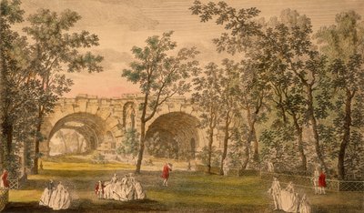 Center Crosswalk, Vauxhall Gardens, Lontoo, c1751 tekijältä Unbekannt