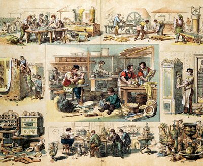 Keramiikkateollisuus, c1870 tekijältä Unbekannt