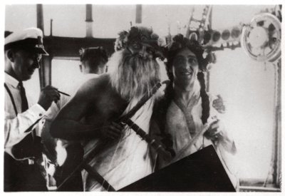 Päiväntasaajan ylityksen juhlatilaisuus ilmalaivalla Graf Zeppelin, 1930 1933 tekijältä Unbekannt
