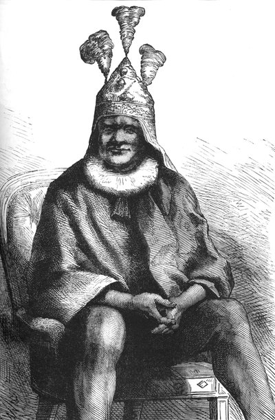 Cetewayo, zulujen kuningas, vuodelta 1880 tekijältä Unbekannt