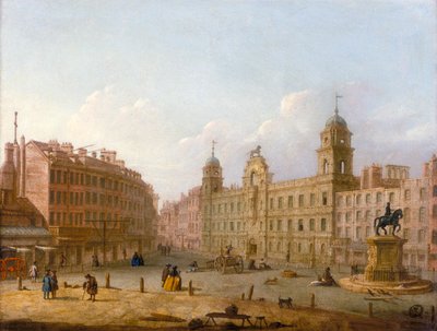 "Charing Cross ja Northumberland House", 1700-luvun loppu tekijältä Unbekannt