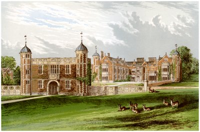 Charlecote Park, Warwickshire, Lucy-perheen koti, vuodelta 1880 tekijältä Unbekannt