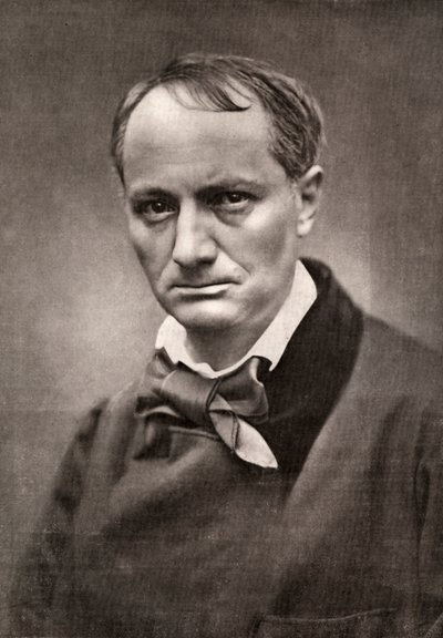 Charles Baudelaire, vaikutusvaltainen ranskalainen runoilija, kriitikko ja kääntäjä, 1800-luvun puoliväli tekijältä Unbekannt