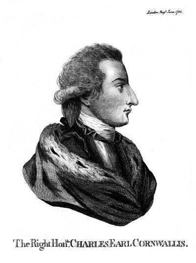 Charles Cornwallis 1738-1805, 1. markiisi Cornwallis, 1781 tekijältä Unbekannt