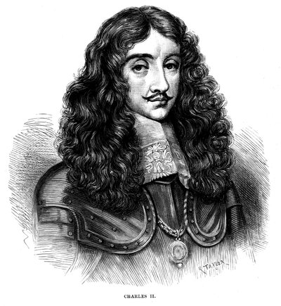 Charles II, Ison-Britannian ja Irlannin kuningas 1660-1685, c1880 tekijältä Unbekannt