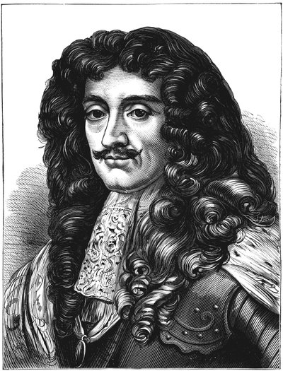 Charles II, Ison-Britannian ja Irlannin kuningas 1660-1685, c1880 tekijältä Unbekannt