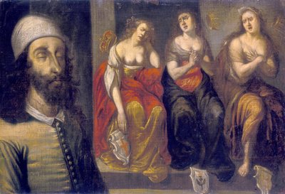 Charles I teloituksen jälkeen, pää ommeltu, 1660-luku tekijältä Unbekannt