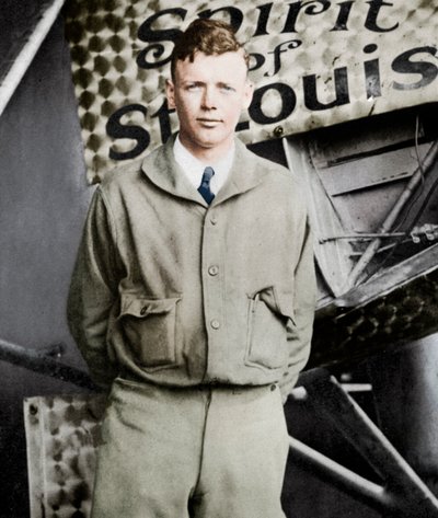 Charles Lindbergh, ennätyslentäjä, 1927 tekijältä Unbekannt