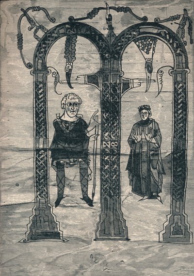 Charles Suuri ja hänen vaimonsa, varhaisimman muotokuvan jälkeen, c775, 1907 tekijältä Unbekannt