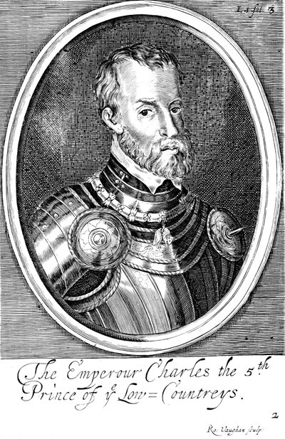 Kaarle V, Espanjan kuningas ja Pyhän Rooman keisari vuodelta 1519, 1600-luvulta tekijältä Unbekannt