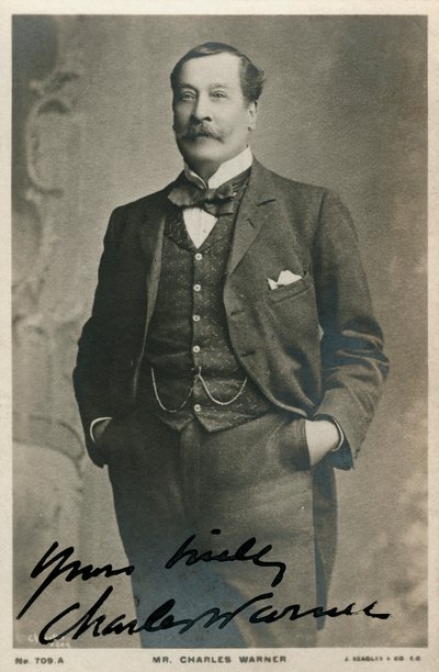 Charles Warner, englantilainen näyttelijä, 1890-1909 tekijältä Unbekannt