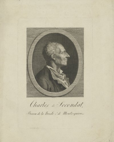 Charles de Secondat, Baron de Montesquieu 1689-1755, n. 1795. tekijältä Unbekannt
