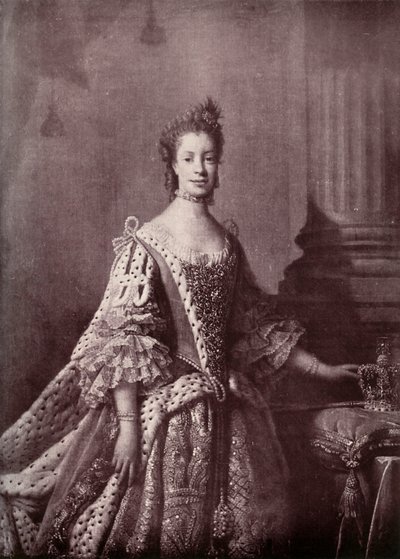 Charlotte Sophia of Mecklenburg-Strelitz, George III:n kuningatar puoliso, 1761-1762, 1919 tekijältä Unbekannt