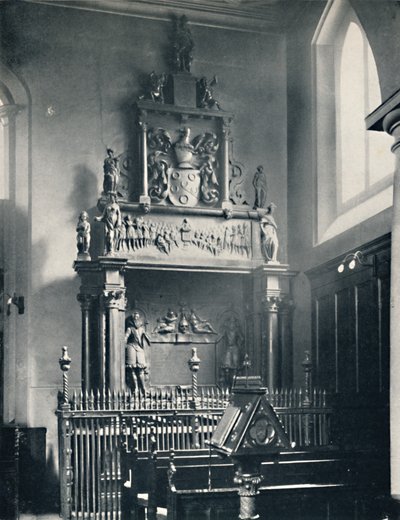Charterhouse. Thomas Suttonsin muistomerkki kappelissa, 1925 tekijältä Unbekannt