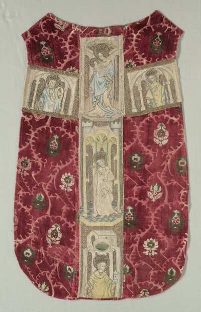 Chasuble back brodeeratulla Orphrey Bandilla, 1415-1425. tekijältä Unbekannt