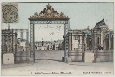 Chateau de Versailles: kunniaruudukko - Postikortti vuodelta 1905 tekijältä Unbekannt
