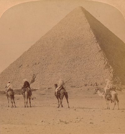 Cheops, suurin pyramideista, Egypti, 1896 tekijältä Unbekannt