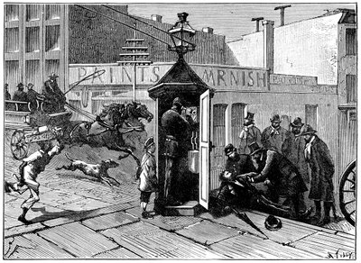 Chicagon poliisin puhelinlokero, 1886 tekijältä Unbekannt