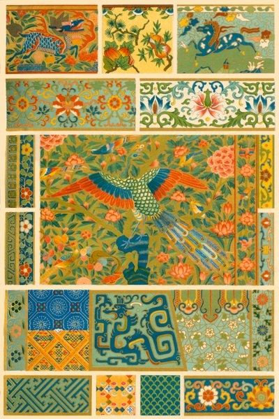 Kiinalainen maalaus, kudonta, kirjonta ja cloisonné, 1898. tekijältä Unbekannt