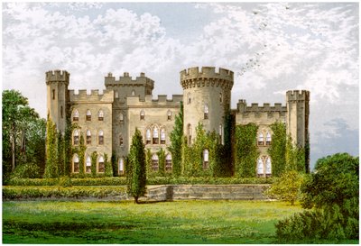 Cholmondeleyn linna, Cheshire, Cholmondeleyn markiisin koti, vuodelta 1880 tekijältä Unbekannt