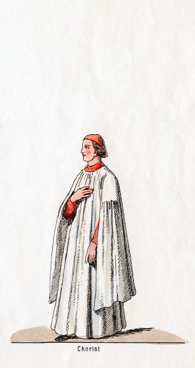 Kuoro, pukusuunnittelu Shakespearen näytelmään, Henry VIII, 1800-luku tekijältä Unbekannt