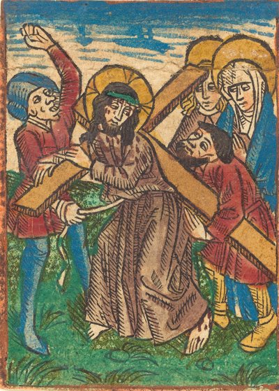 Kristus kantaa ristiä, n. 1490. tekijältä Unbekannt