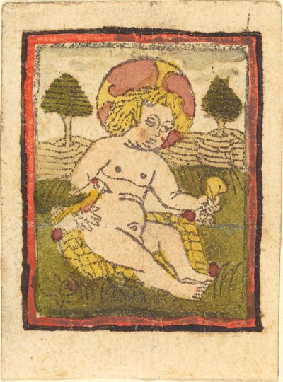 Kristus-lapsi linnun kanssa, 14601470. tekijältä Unbekannt