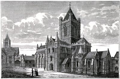 Christ Church Cathedral, Dublin, 1800-luku tekijältä Unbekannt
