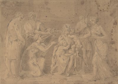 Kristus ja lapset, 1600-luku. tekijältä Unbekannt