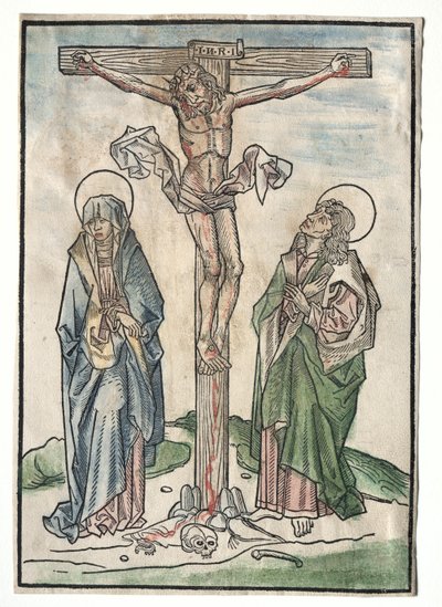 Kristus ristillä, 1400-luku. tekijältä Unbekannt