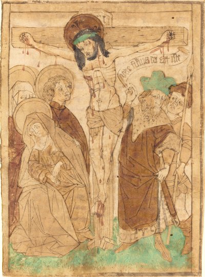 Kristus ristillä, n. 14501460. tekijältä Unbekannt