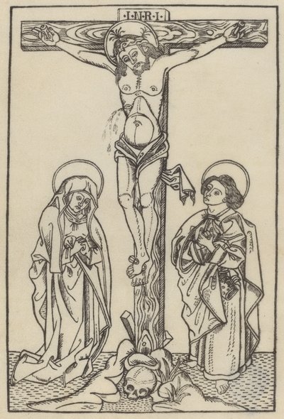 Kristus ristillä, n. 14801500. tekijältä Unbekannt