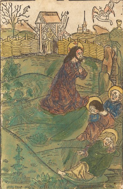 Kristus Öljymäellä, n. 1490. tekijältä Unbekannt