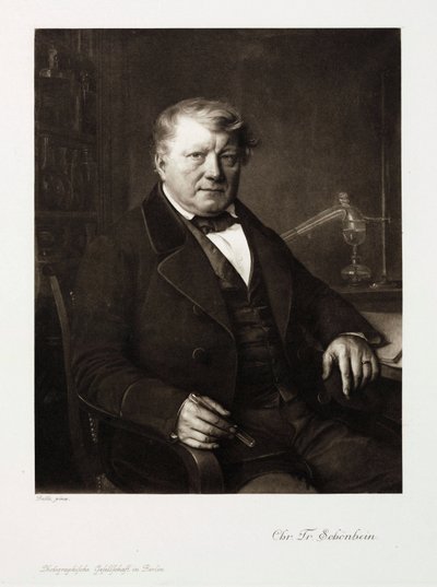 Christian Friedrich Schonbein, saksalainen kemisti, n. 1860 tekijältä Unbekannt