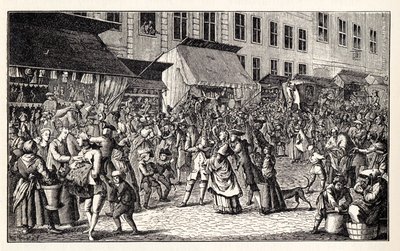 Joulumarkkinat Berliinissä, 1776. tekijältä Unbekannt