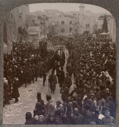 Joulukulkue Betlehemissä, 1900 tekijältä Unbekannt