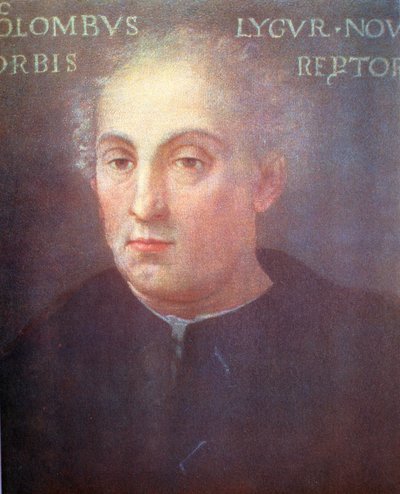 Christopher Columbus, genovalainen navigaattori ja tutkimusmatkailija tekijältä Unbekannt