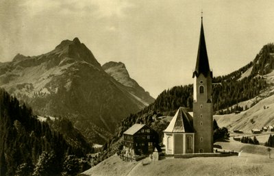Schröckenin kirkko, Bregenzerwald, Itävalta, 1935. tekijältä Unbekannt