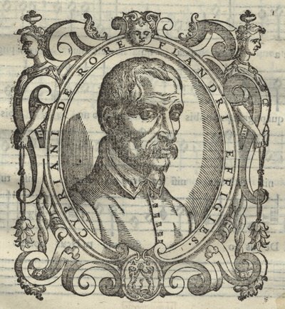 Cipriano de Rore 151516-1565, kirjoittaja Cyprian de Rore Sacrae Cantiones, 1584 tekijältä Unbekannt