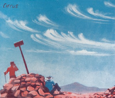 Cirrus - Kymmeniä tärkeimmistä pilvimuodoista taivaalla, 1935 tekijältä Unbekannt
