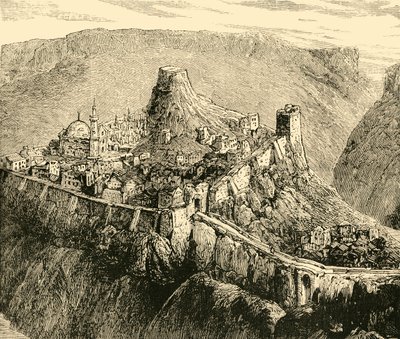 Bulgarian muinaisten kuninkaiden linnoitus ja palatsi Tirnovassa, 1890. tekijältä Unbekannt