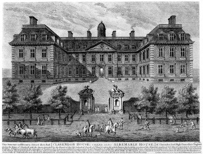 Clarendon House, Piccadilly, 1600-luku, 1908 tekijältä Unbekannt