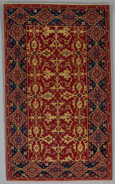 Klassinen turkkilainen lottokuvioinen matto, 1600-1650. tekijältä Unbekannt