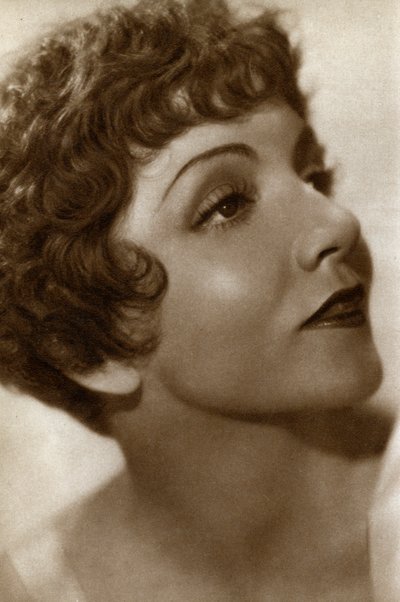 Claudette Colbert, ranskalais-amerikkalainen näyttelijä, 1933 tekijältä Unbekannt